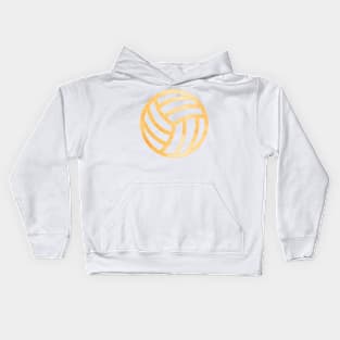 Volleyball Orange Kids Hoodie